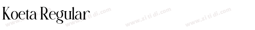 Koeta Regular字体转换 Koeta Regular字体转换